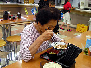 深夜の食事