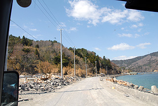 女川の電柱