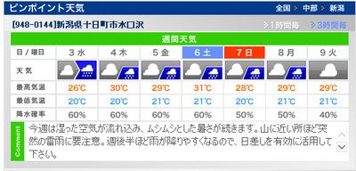 週間予報