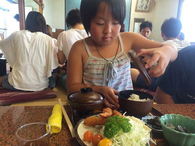 エビフライ定食